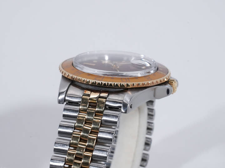 ロレックス GMTマスター Ref.1675/3 SS/YG ブラウン文字盤 ジュビリーブレスレット 中古 gyafmnuv