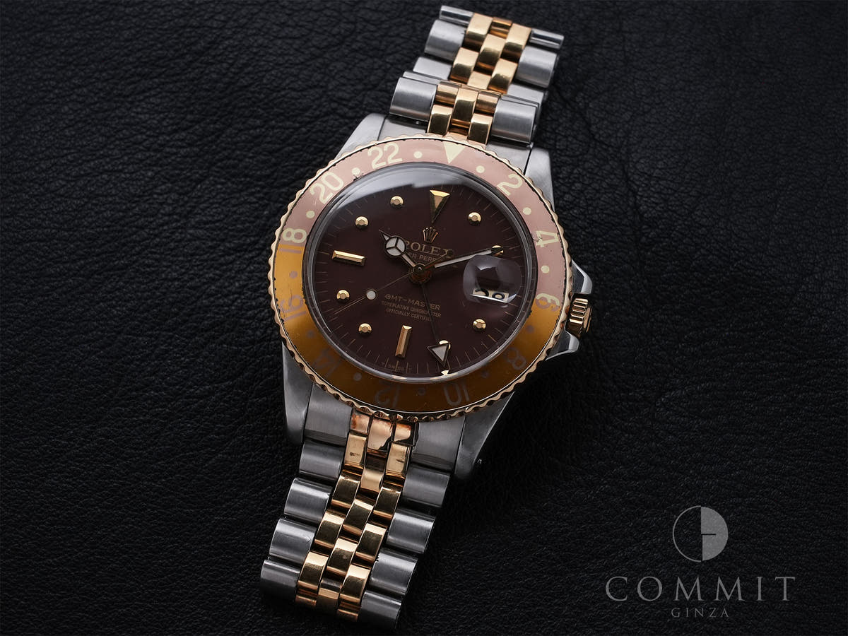 Rolex GMT Master Ref.1675/3 SS/YG Brown Dial Jubilee Bracelet Used gyafmnuv