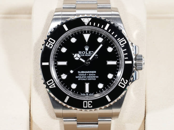 ロレックス サブマリーナー ノンデイト Ref.124060 ステンレススチール ブラック文字盤