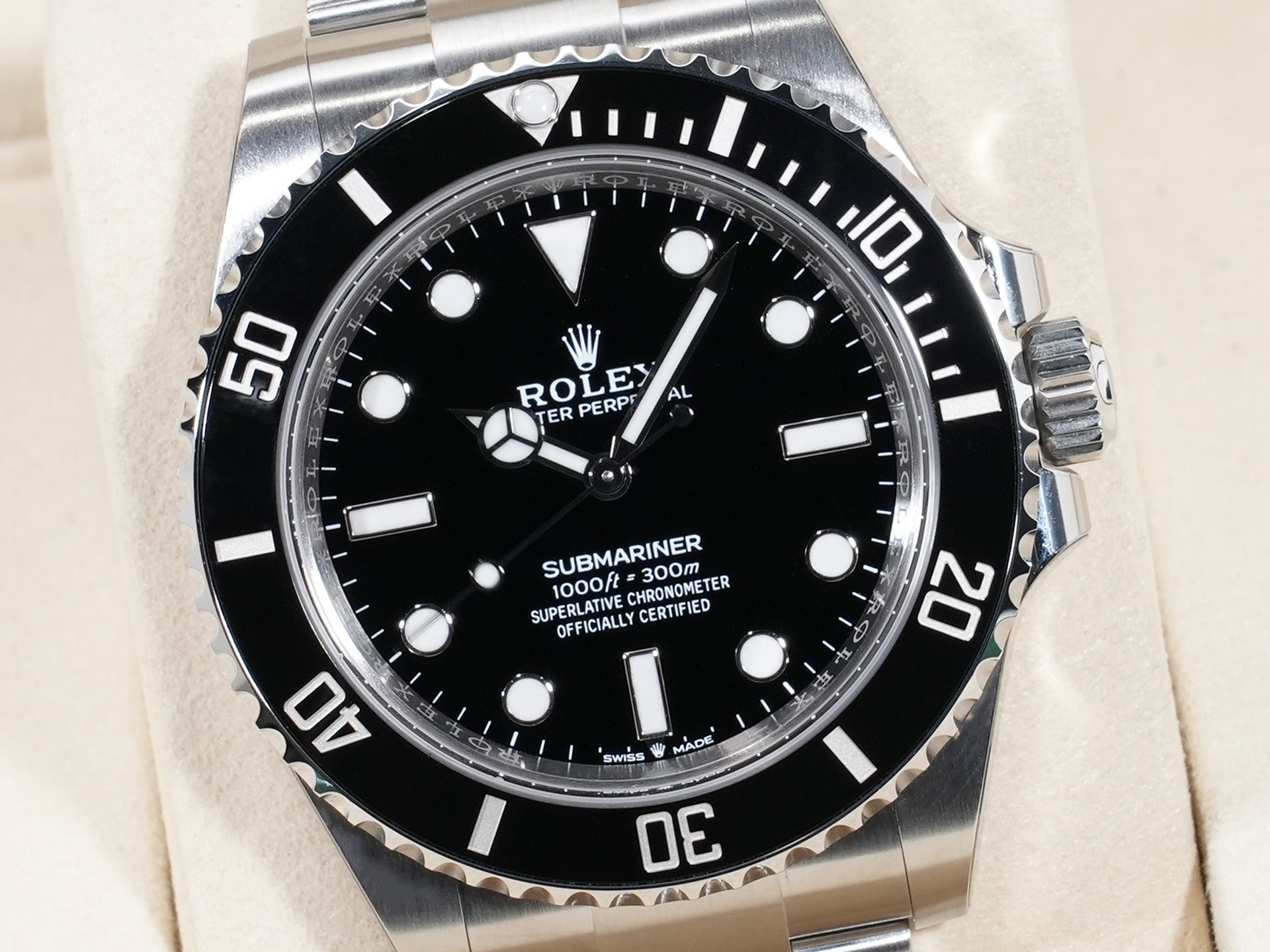 ロレックス サブマリーナー ノンデイト Ref.124060 ステンレススチール ブラック文字盤
