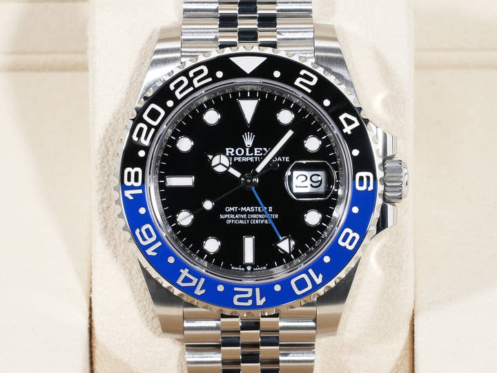 ロレックス GMTマスターII Ref.126710BLNR ステンレススチール ブラック文字盤 ジュビリーブレスレット