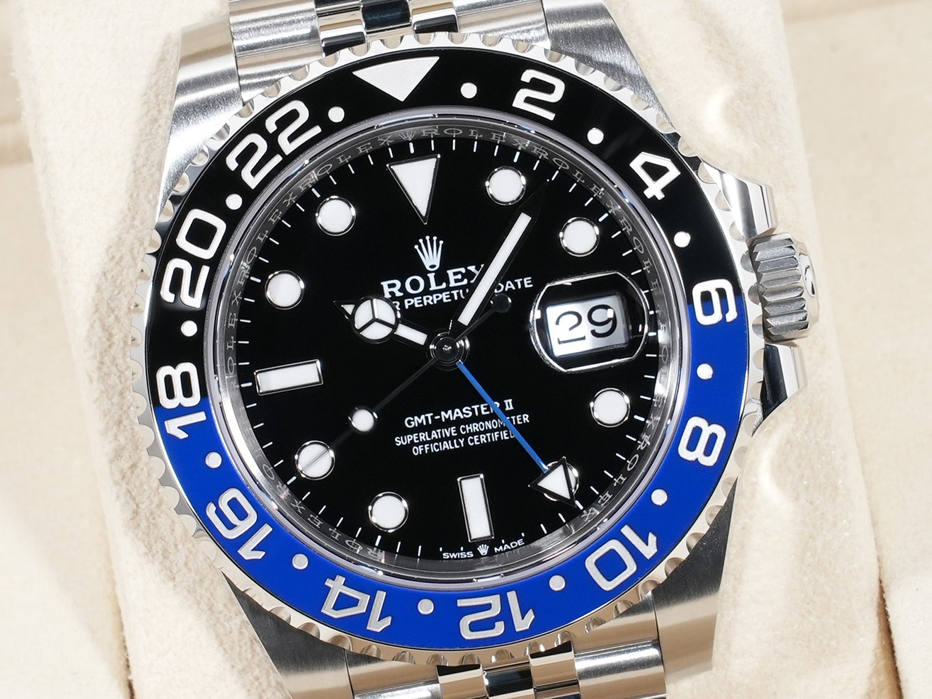 ロレックス GMTマスターII Ref.126710BLNR ステンレススチール ブラック文字盤 ジュビリーブレスレット