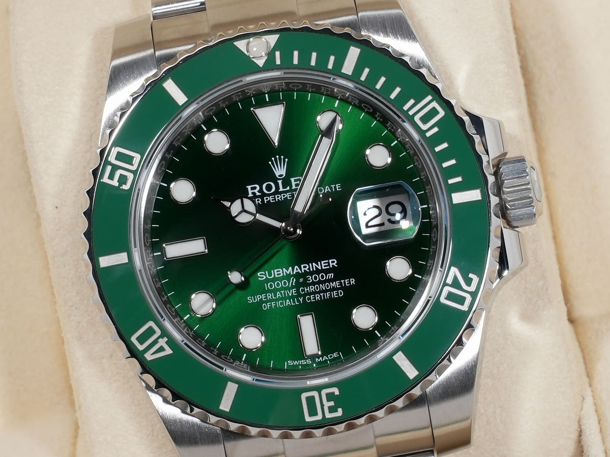 ロレックス サブマリーナー デイト Ref.116610LV SS グリーン文字盤 美中古 hfaemqpi