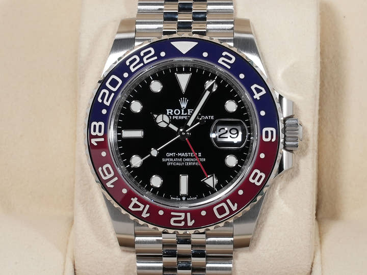 ロレックス GMTマスターII Ref.126710BLRO ステンレススチール ブラック文字盤 ジュビリーブレスレット