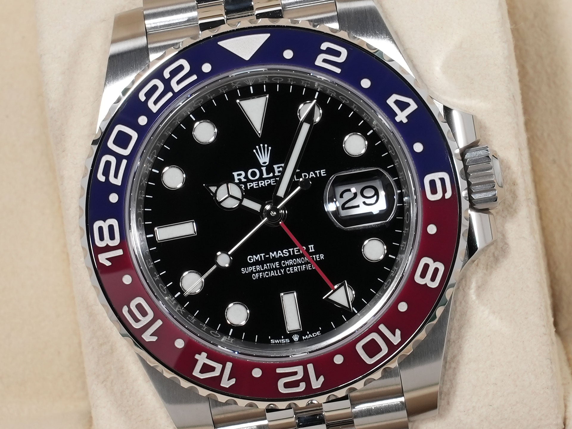 ロレックス GMTマスターII Ref.126710BLRO ステンレススチール ブラック文字盤 ジュビリーブレスレット