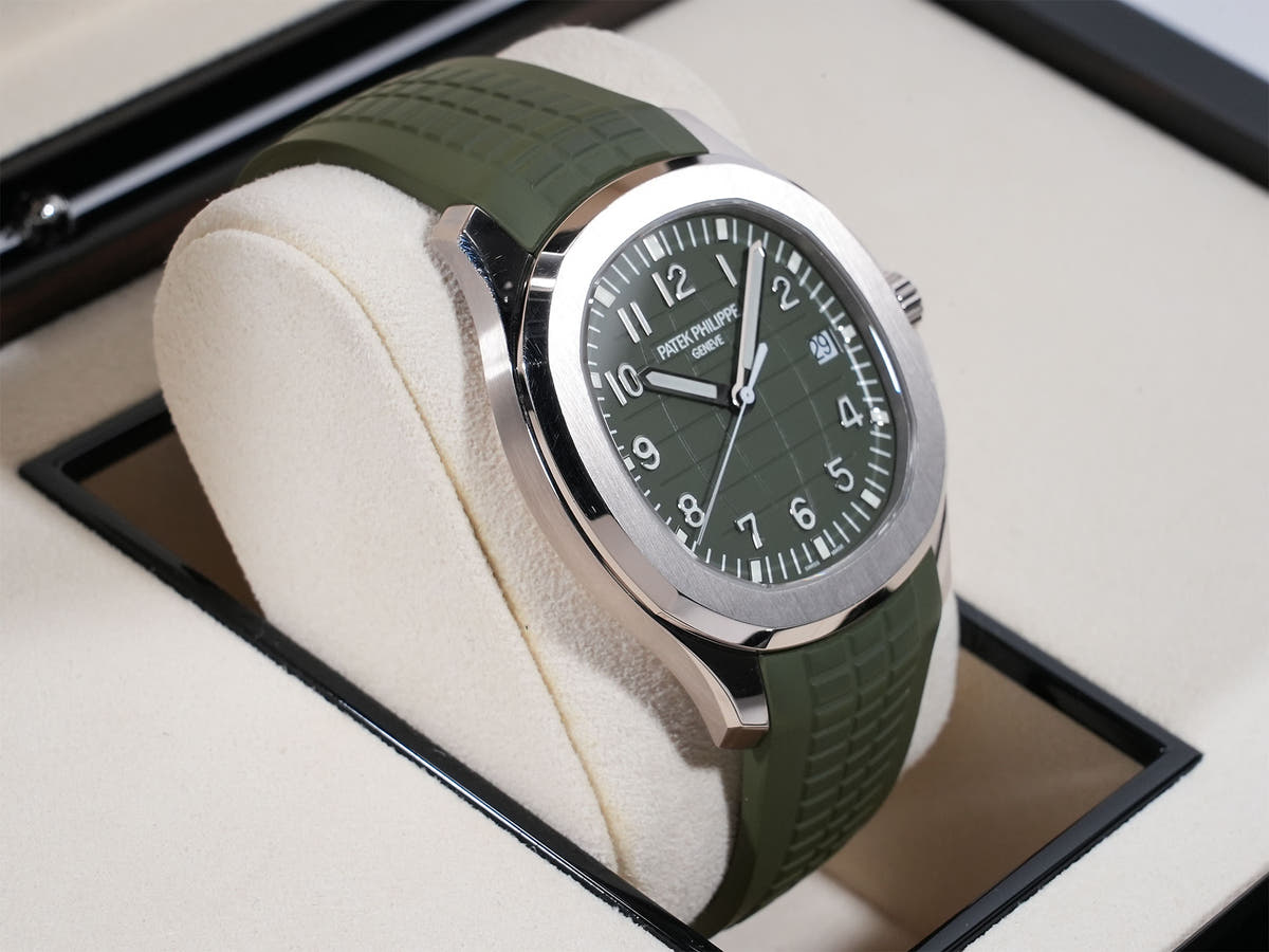 パテックフィリップ アクアノート Ref.5168G-010 18KWG カーキグリーン文字盤 中古 mdo6v9wi