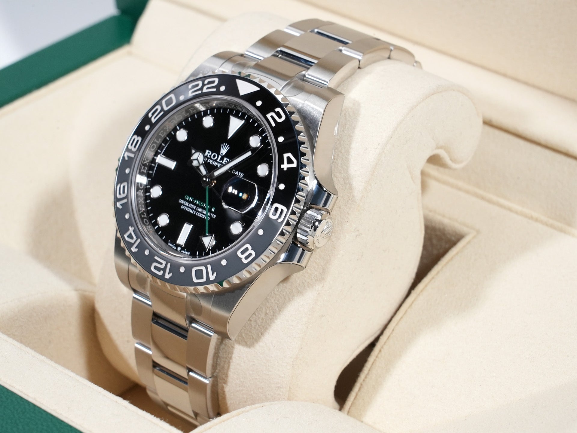 ロレックス GMTマスターII Ref.126710GRNR ステンレススチール ブラック文字盤 オイスターブレスレット
