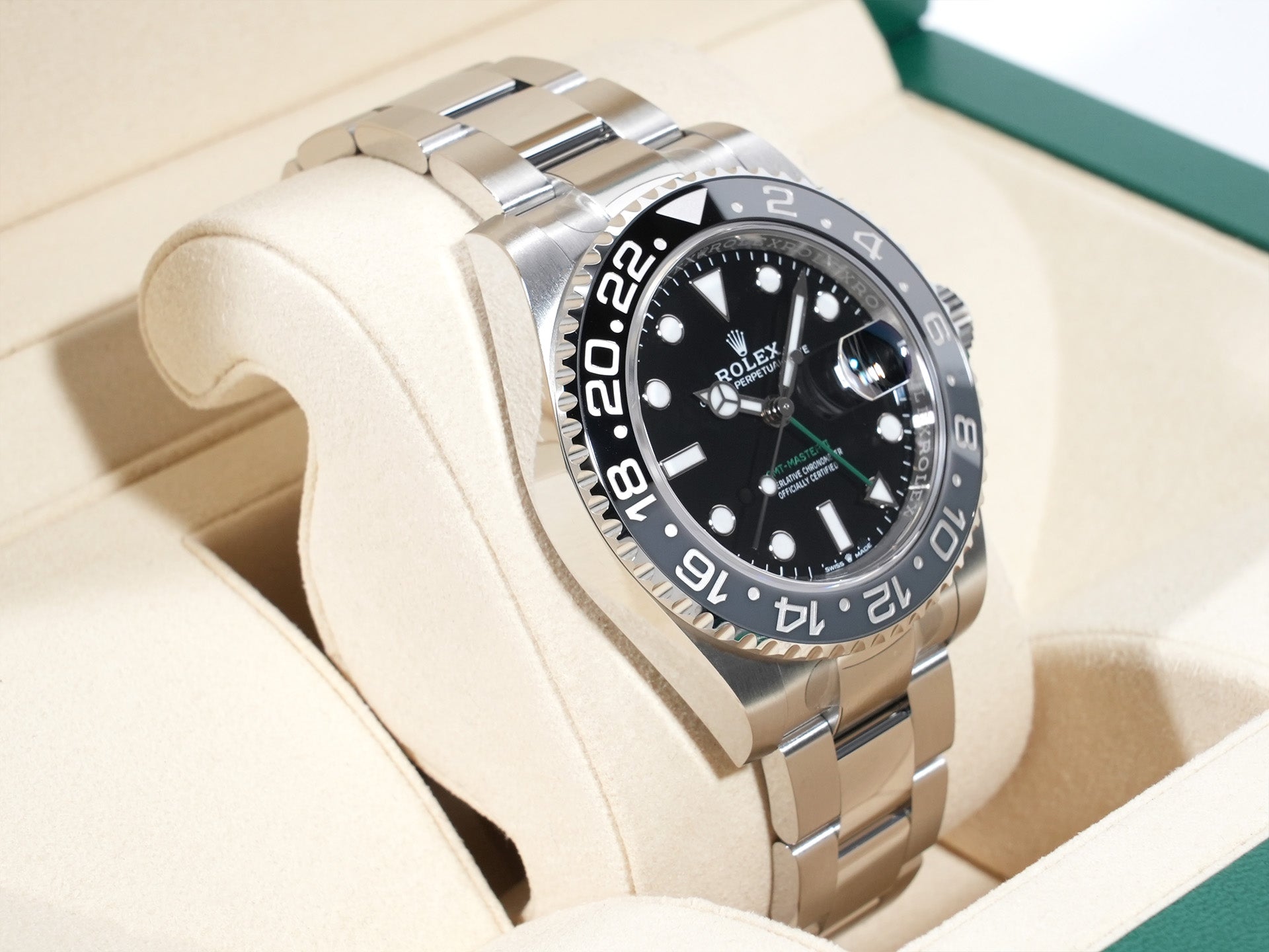 ロレックス GMTマスターII Ref.126710GRNR ステンレススチール ブラック文字盤 オイスターブレスレット