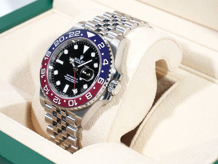 Rolex GMT-Master II Ref. 126710BLRO Stainless Steel Black Dial Jubilee Bracelet