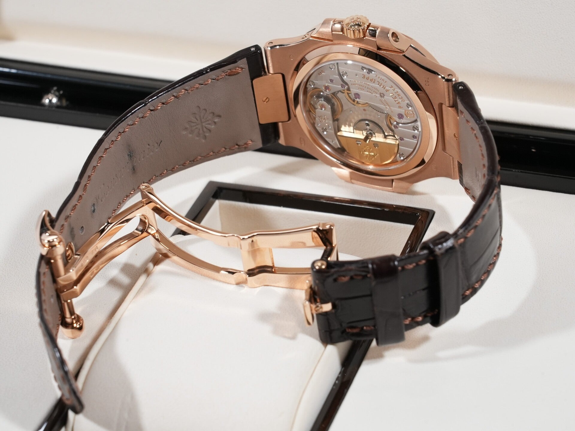 パテックフィリップ ノーチラス Ref.5712R-001 18KRG ブラック ブラウン文字盤 美中古 obtmbbgp