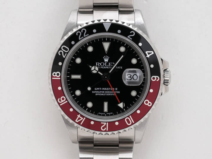 ロレックス GMTマスターII Ref.16710 ステンレススチール ブラック文字盤 オイスターブレスレット 中古 zw66p7qi