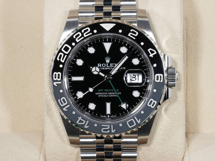 ロレックス GMTマスターII Ref.126710GRNR ステンレススチール ブラック文字盤 ジュビリーブレスレット