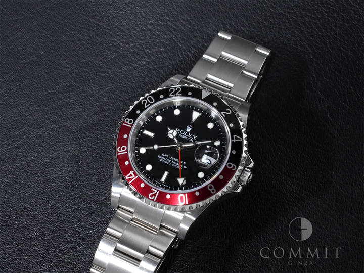 ロレックス GMTマスターII Ref.16710 ステンレススチール ブラック文字盤 オイスターブレスレット 美品 yx5hotua