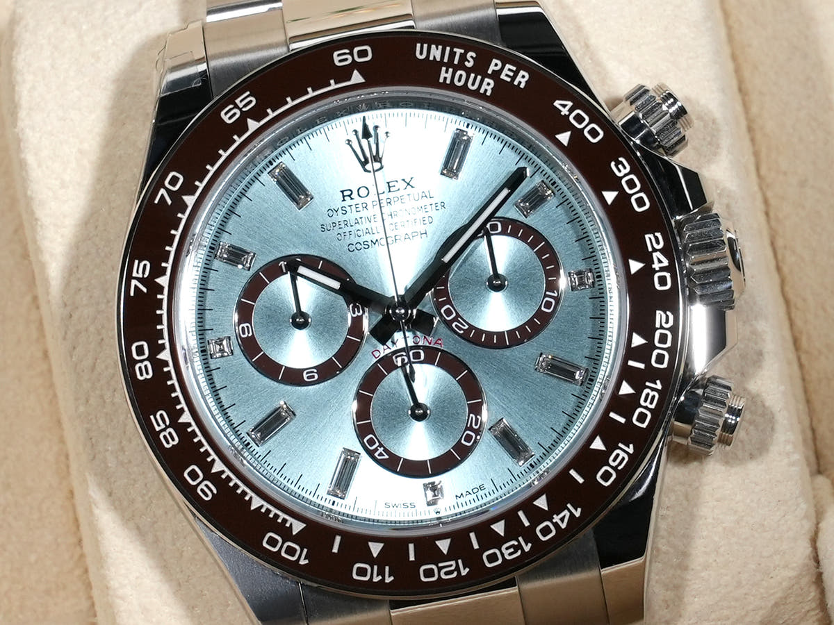 ロレックス デイトナ Ref.126506A PT アイスブルーx11Pダイヤ文字盤 未使用 mfwecd9m