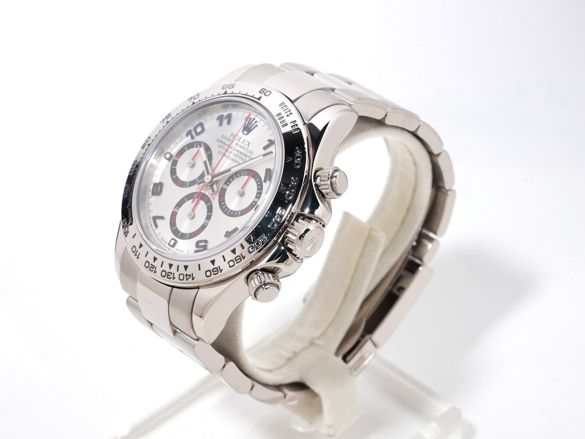 ロレックス デイトナ Ref.116509 18KWG シルバーアラビア文字盤 美中古 z4fmduua