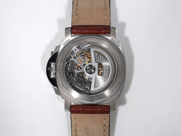パネライ ルミノール クロノグラフ Ref.PAM00074 SS ブラック文字盤 美中古 s2awmtbb