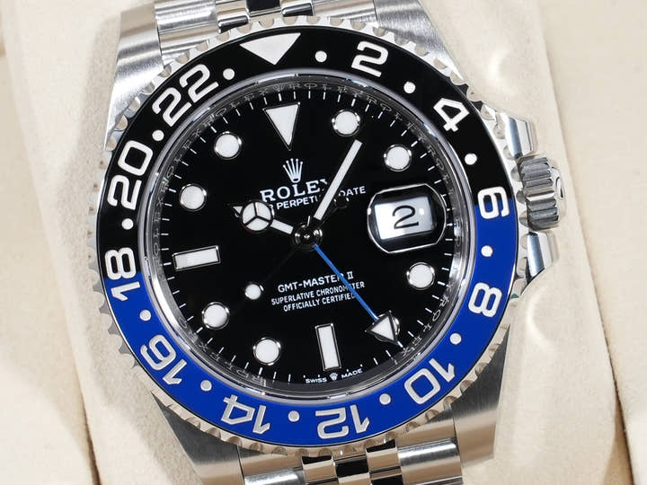 ロレックス GMTマスターII Ref.126710BLNR ステンレススチール ブラック文字盤 ジュビリーブレスレット