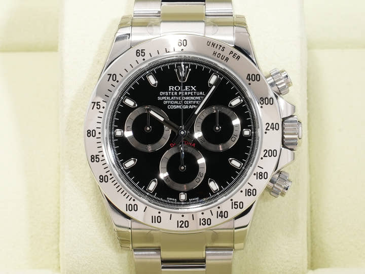 ロレックス デイトナ Ref.116520 ステンレススチール ブラック文字盤