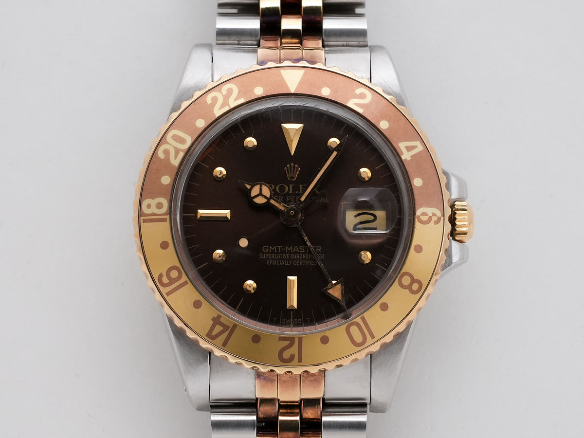 ロレックス GMTマスター Ref.1675/3 SS/YG ブラウン文字盤 ジュビリーブレスレット 中古 ikjqio3i