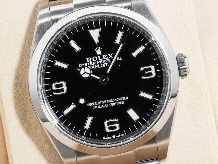 ロレックス エクスプローラー36 Ref.124270 ステンレススチール ブラック文字盤
