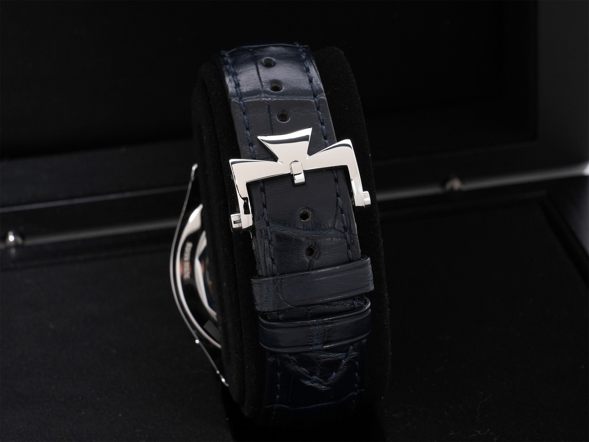 ヴァシュロンコンスタンタン フィフティーシックス コンプリートカレンダー Ref.4000E/000A-B548 SS ブルー文字盤 美品 4g9xkibp