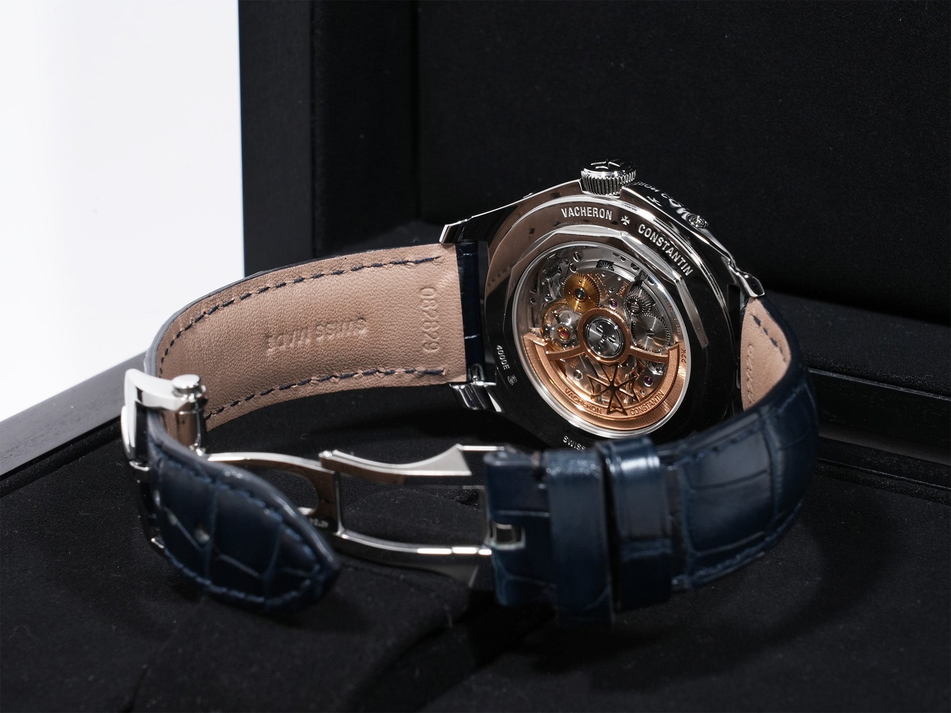 ヴァシュロンコンスタンタン フィフティーシックス コンプリートカレンダー Ref.4000E/000A-B548 SS ブルー文字盤 美品 4g9xkibp