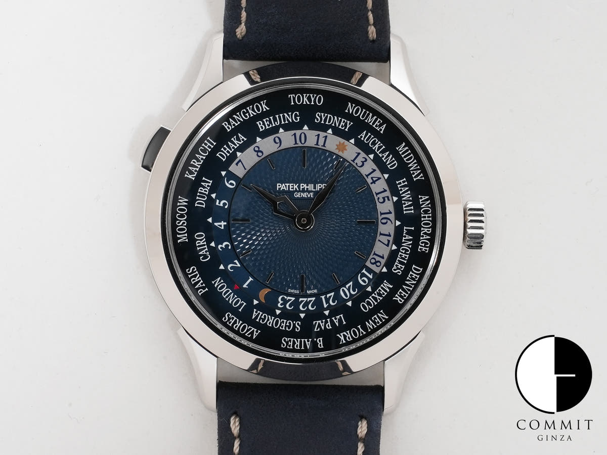 Patek Philippe Complications World Time Ref.5230P-001 PT Blue Dial Good Condition Unngb3gu