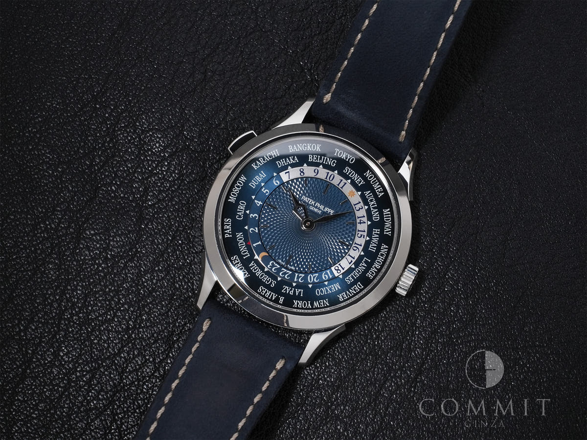Patek Philippe Complications World Time Ref.5230P-001 PT Blue Dial Good Condition Unngb3gu