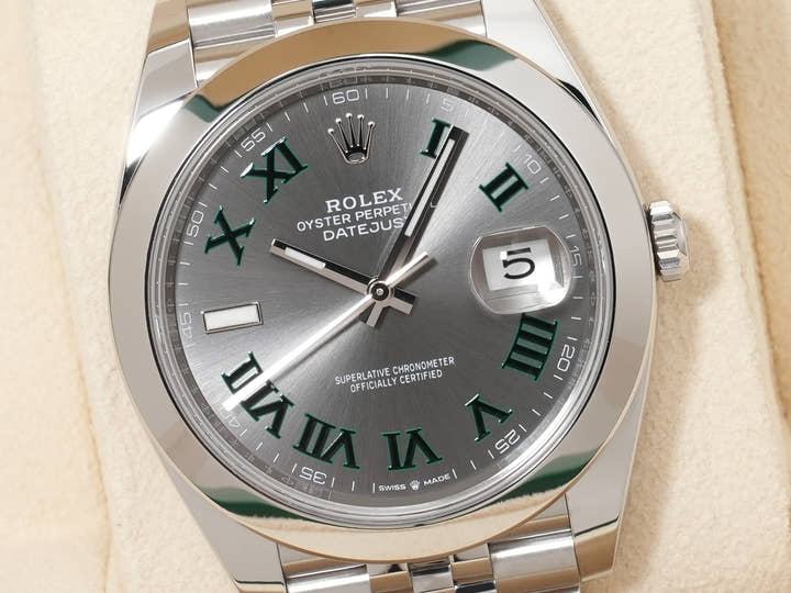 ロレックス デイトジャスト41 Ref.126300 ステンレススチール スレートローマン文字盤 ジュビリーブレスレット 未使用 setrjt3a