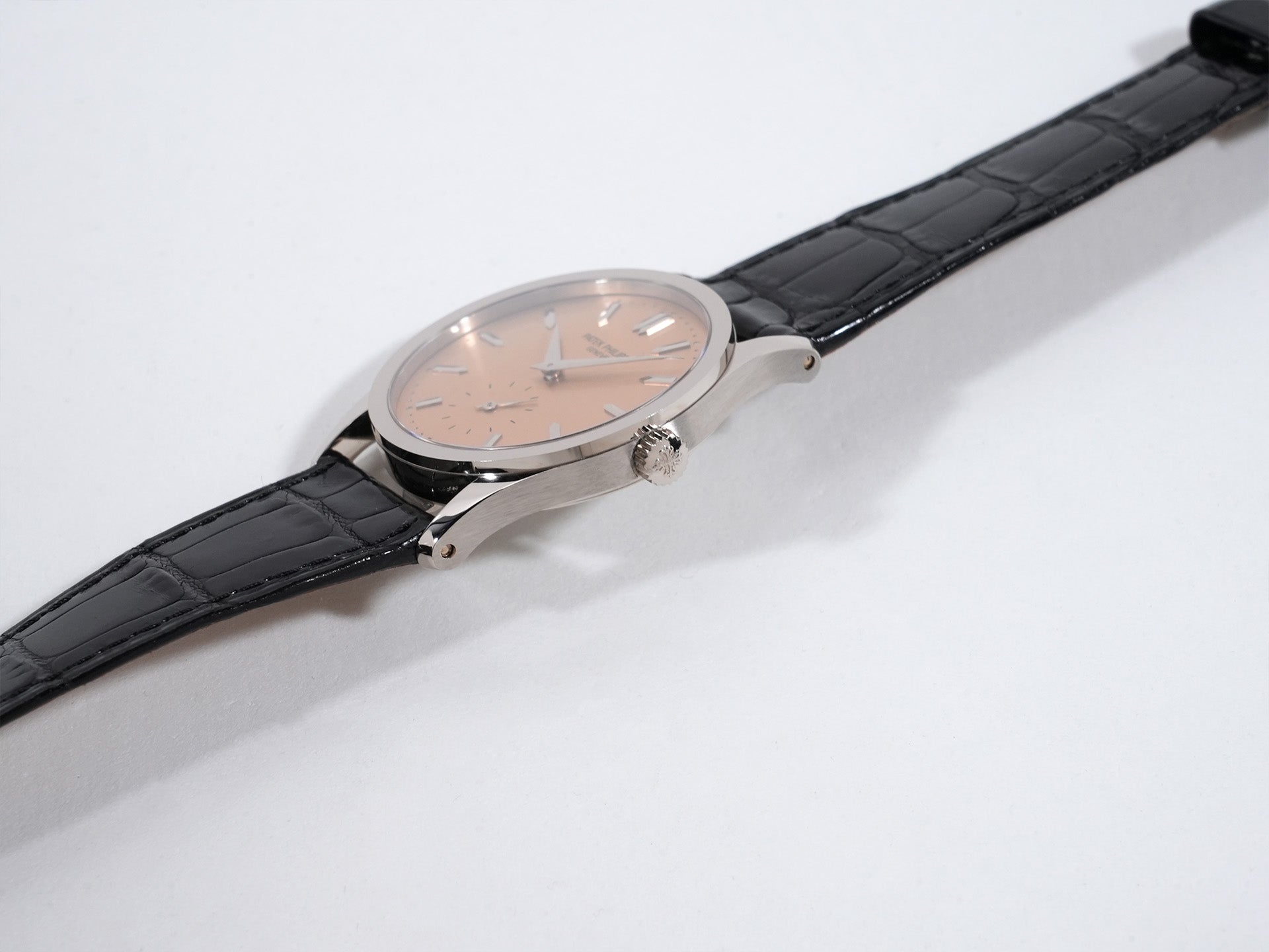 パテックフィリップ カラトラバ Ref.3796SG 18KWG ローズ文字盤 美中古 drzwww24