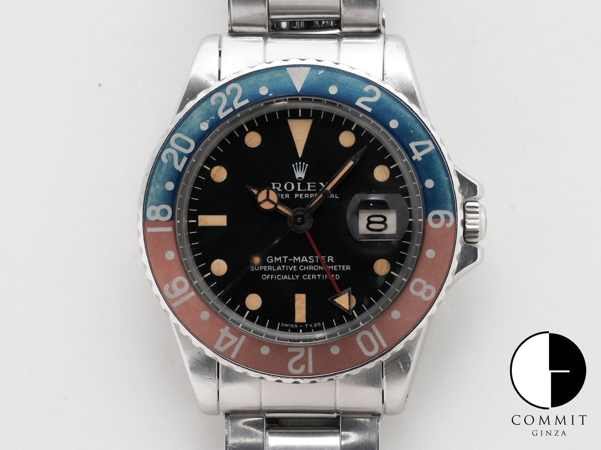 Rolex GMT Master Ref.1675 SS Black Dial Used fuy48bu7