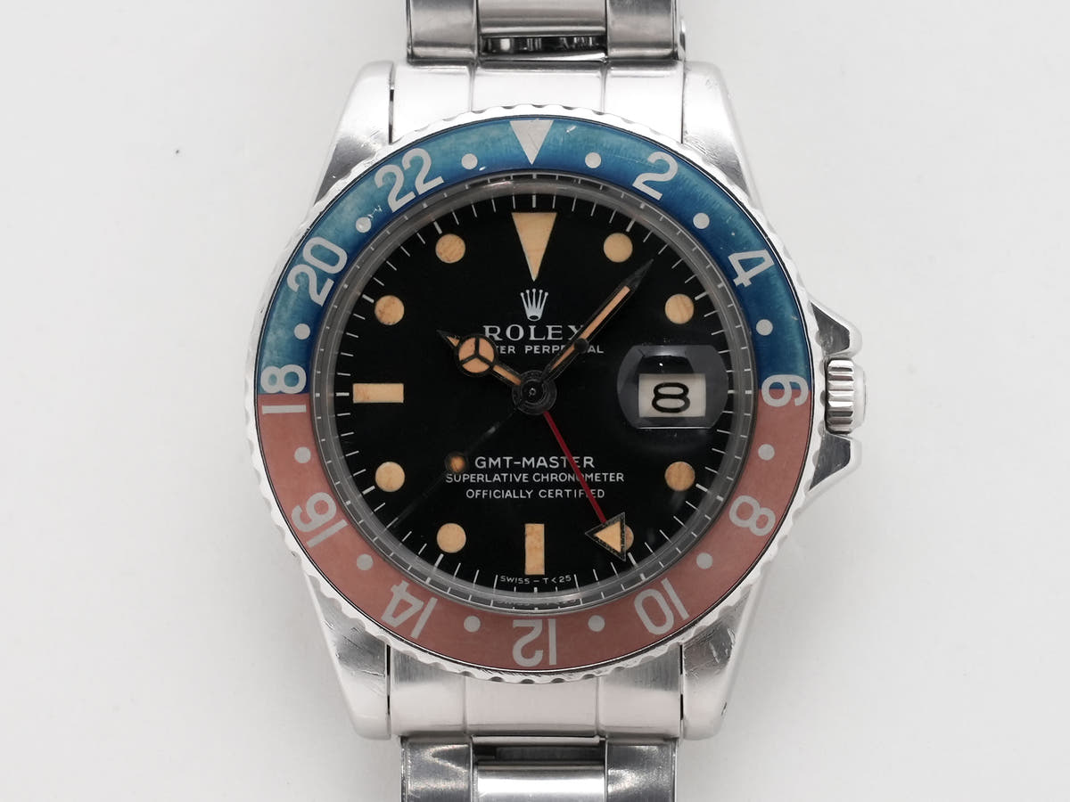 Rolex GMT Master Ref.1675 SS Black Dial Used fuy48bu7