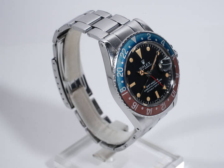 ロレックス GMTマスター Ref.1675 ステンレススチール ブラック文字盤 オイスターブレスレット