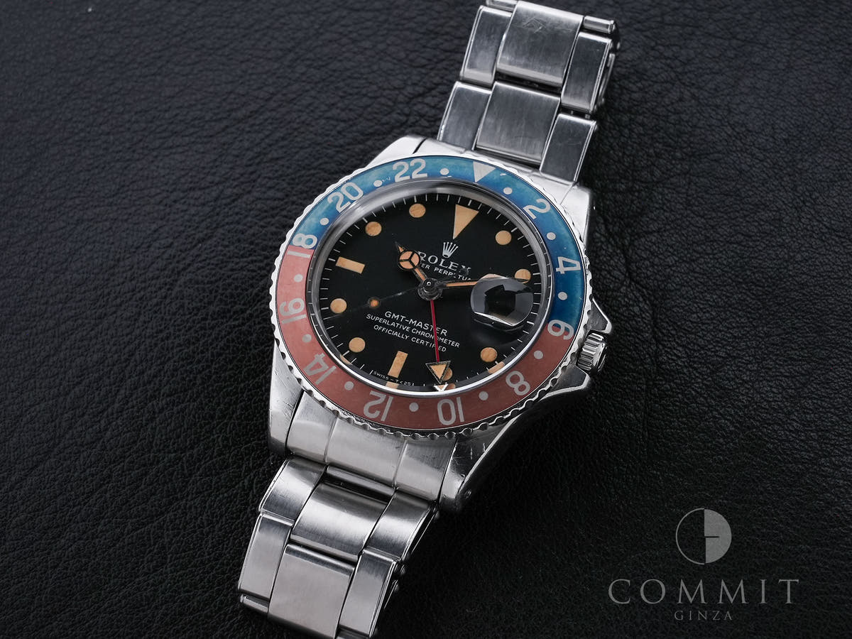 Rolex GMT Master Ref.1675 SS Black Dial Used fuy48bu7