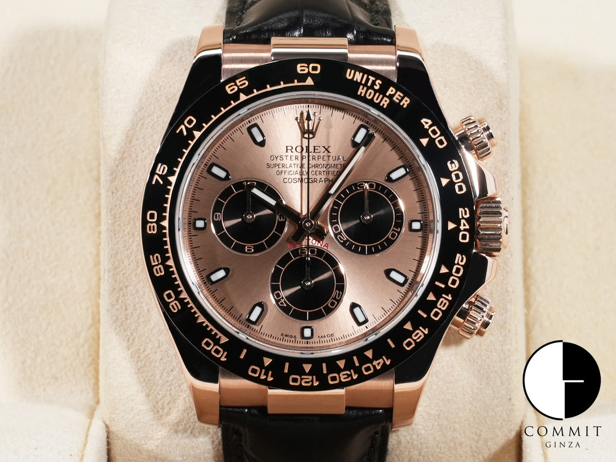 ロレックス デイトナ Ref.116515LN 18KERG ピンクxブラック文字盤 中古 dxwahghn
