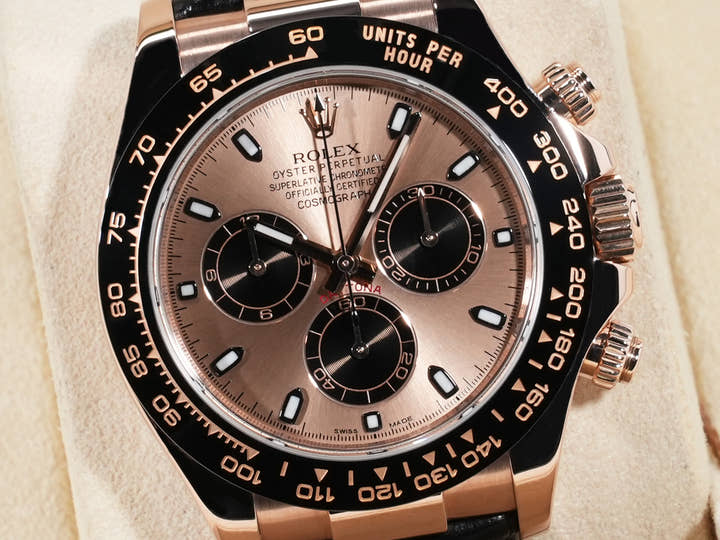 Rolex Daytona Ref. 116515LN Everose Gold, Pink x Black Dial