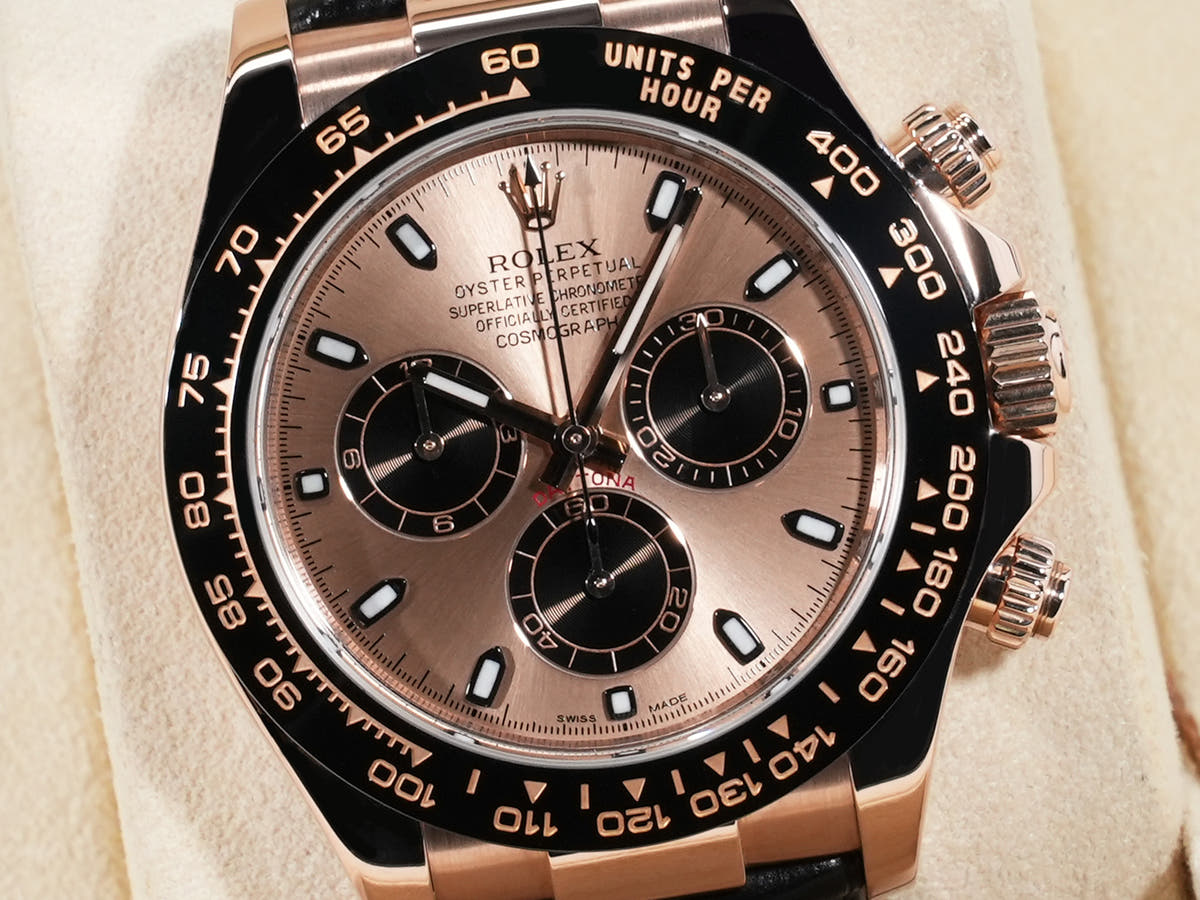 ロレックス デイトナ Ref.116515LN 18KERG ピンクxブラック文字盤 中古 dxwahghn