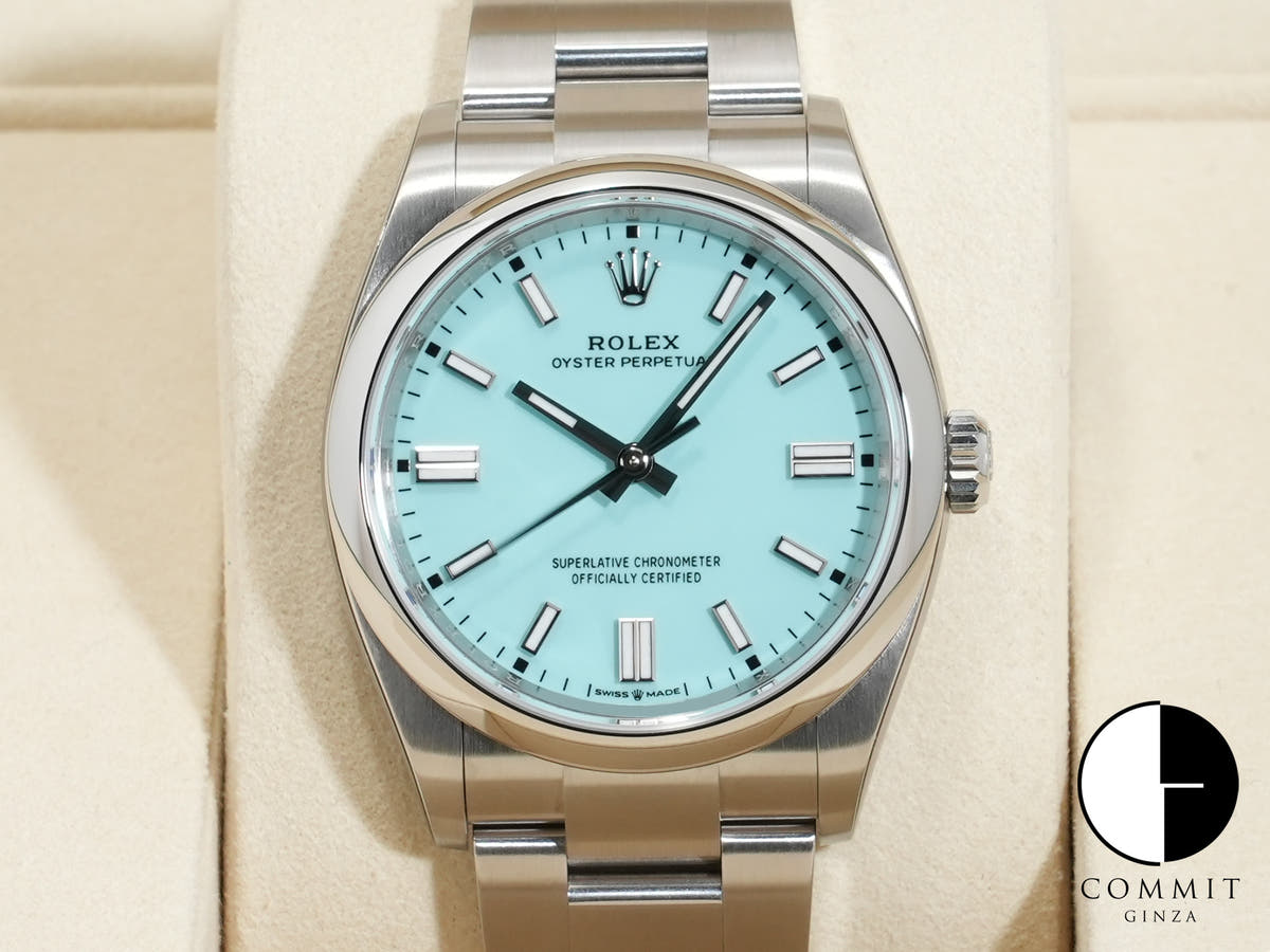 ロレックス オイスターパーペチュアル36 Ref.126000 SS ターコイズ文字盤 未使用 t8myuxqz