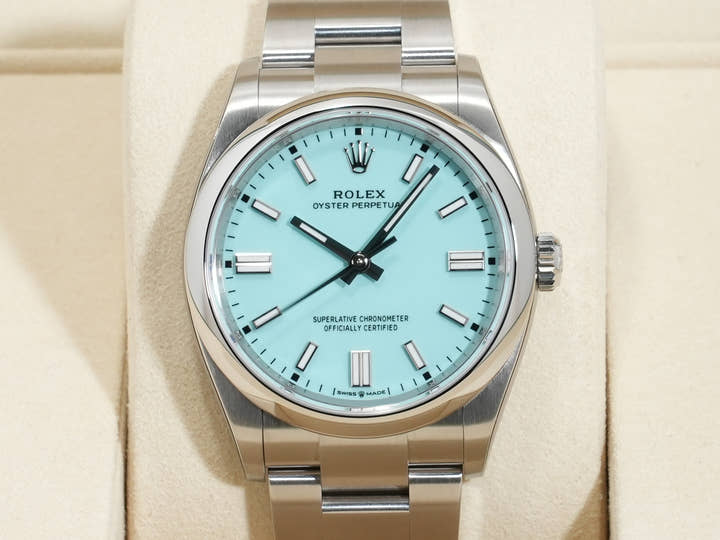 ロレックス オイスターパーペチュアル36 Ref.126000 ステンレススチール ターコイズ文字盤