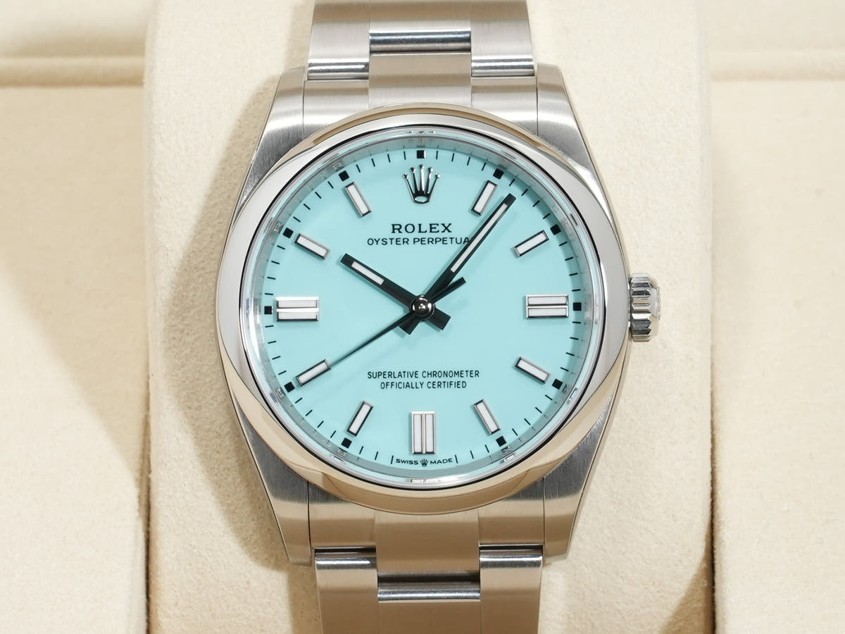 ロレックス オイスターパーペチュアル36 Ref.126000 SS ターコイズ文字盤 未使用 t8myuxqz
