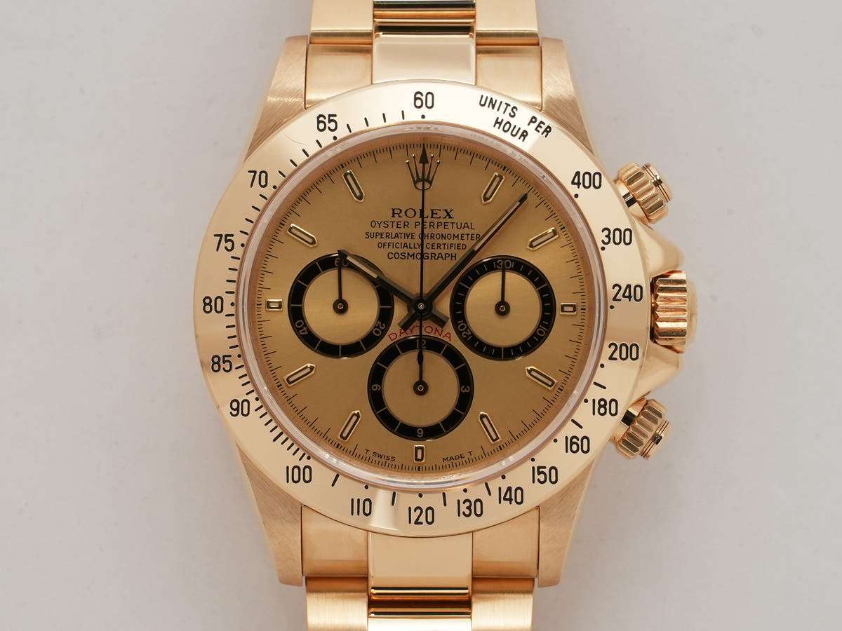 Rolex Daytona El Primero Ref.16528 18KYG Champagne Dial Good Condition Pre-Owned n38b2ecg
