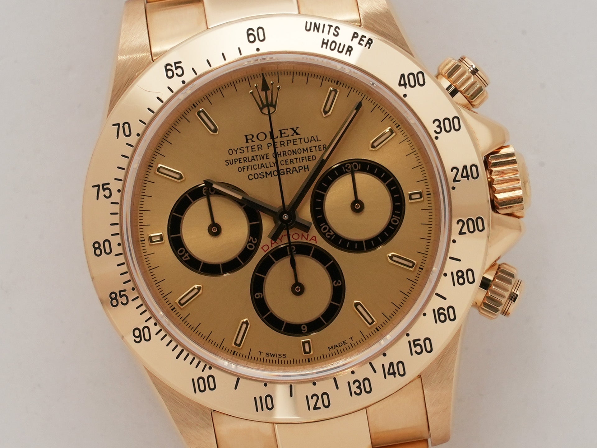 ロレックス デイトナ エルプリメロ Ref.16528 18KYG シャンパン文字盤 美中古 n38b2ecg