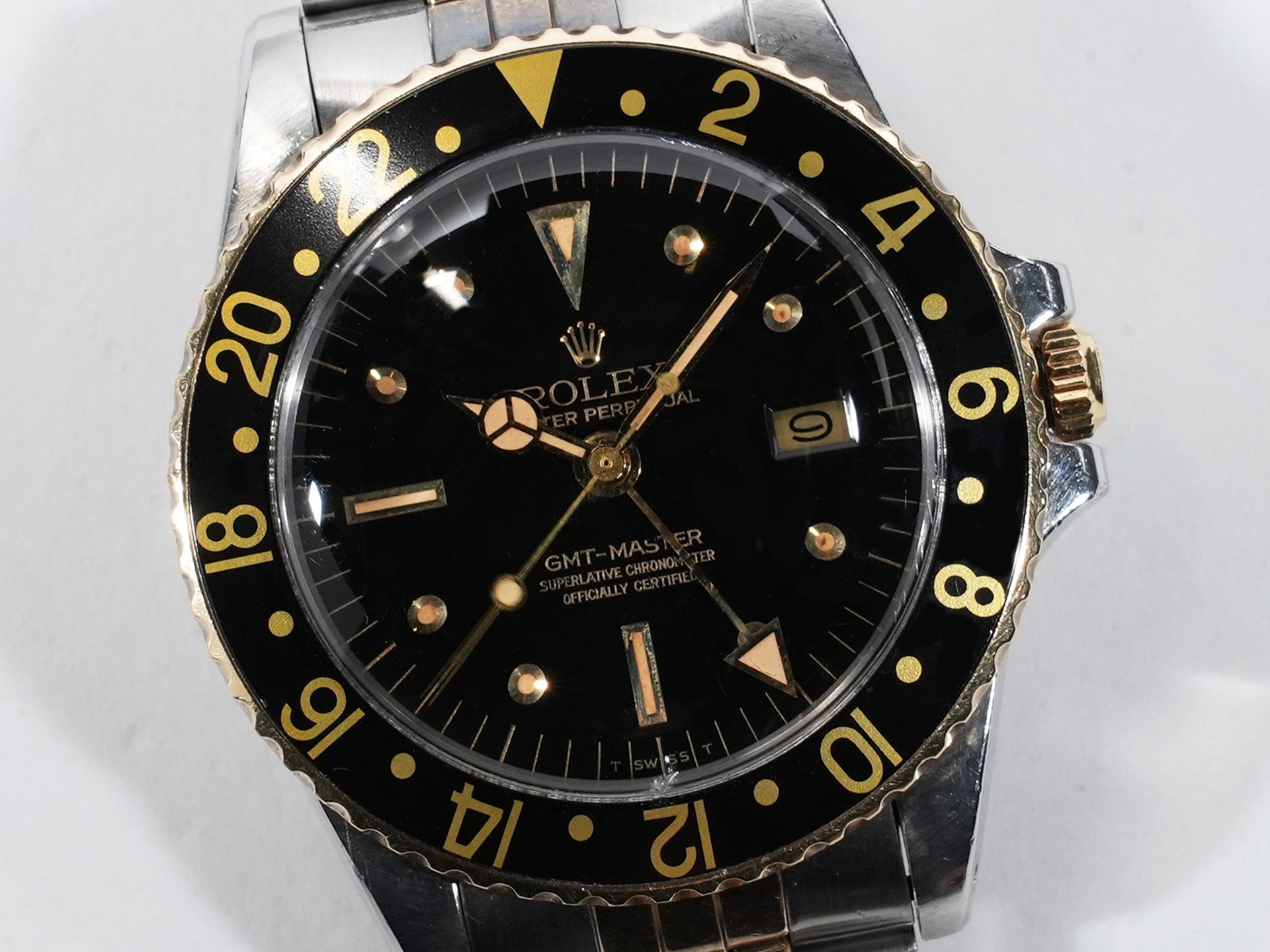 Rolex GMT Master Ref.1675/3 SS/YG Black Dial Jubilee Bracelet Used zobaitq2