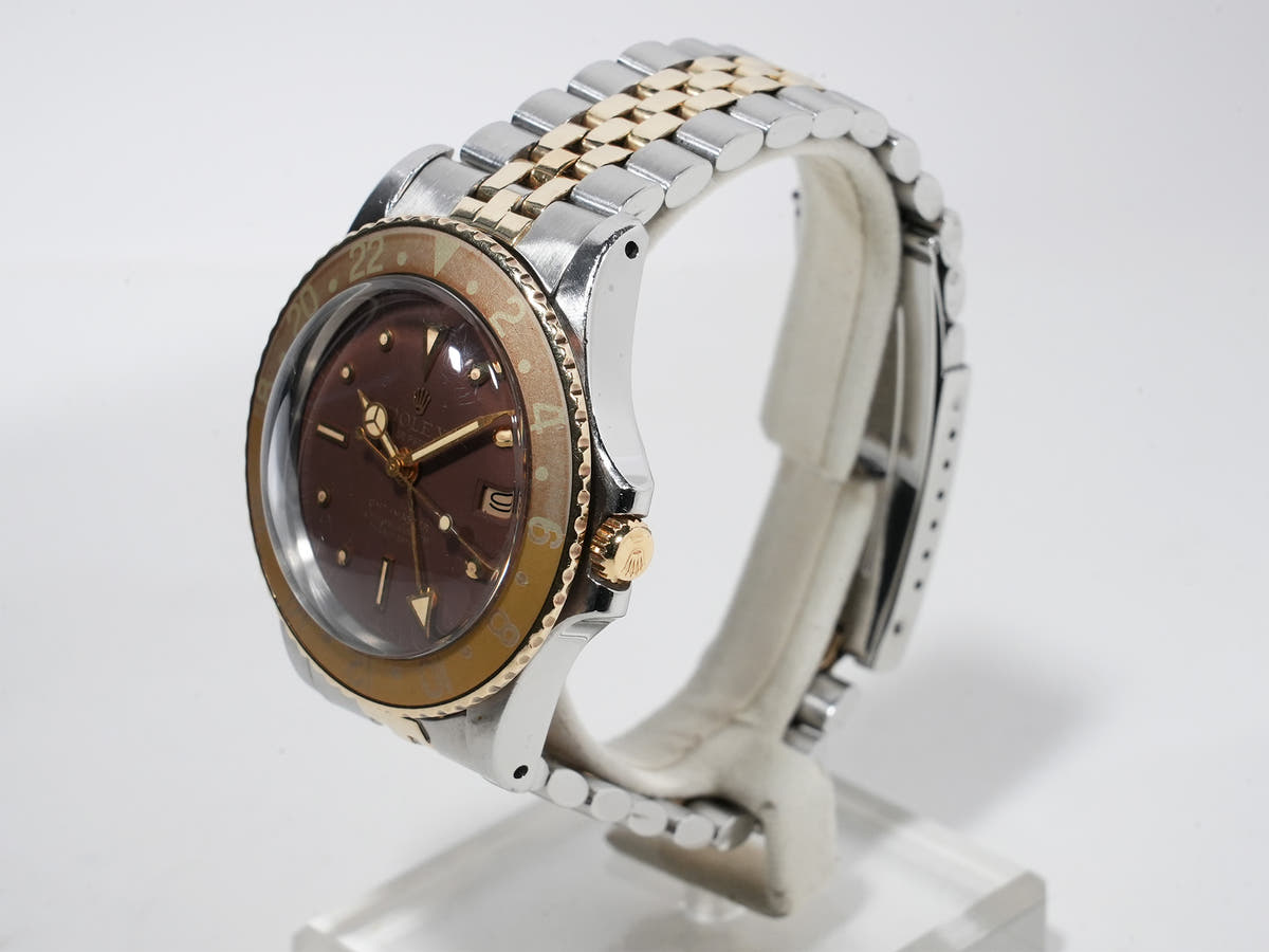 Rolex GMT Master Ref.1675/3 SS/YG Brown Dial Jubilee Bracelet Used 9prkj3mc