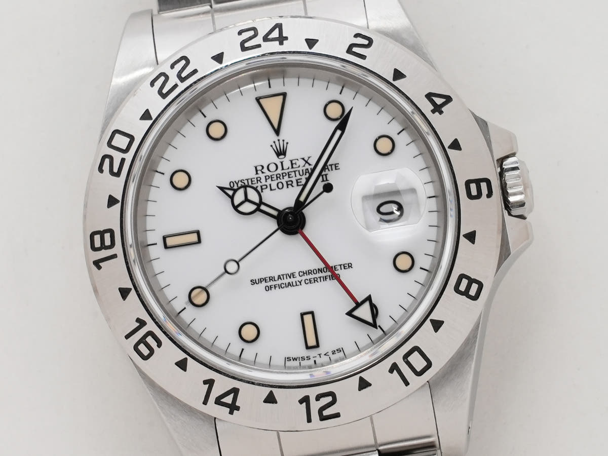 ロレックス エクスプローラーII Ref.16570 SS ホワイト文字盤 中古 cvpa8n9m