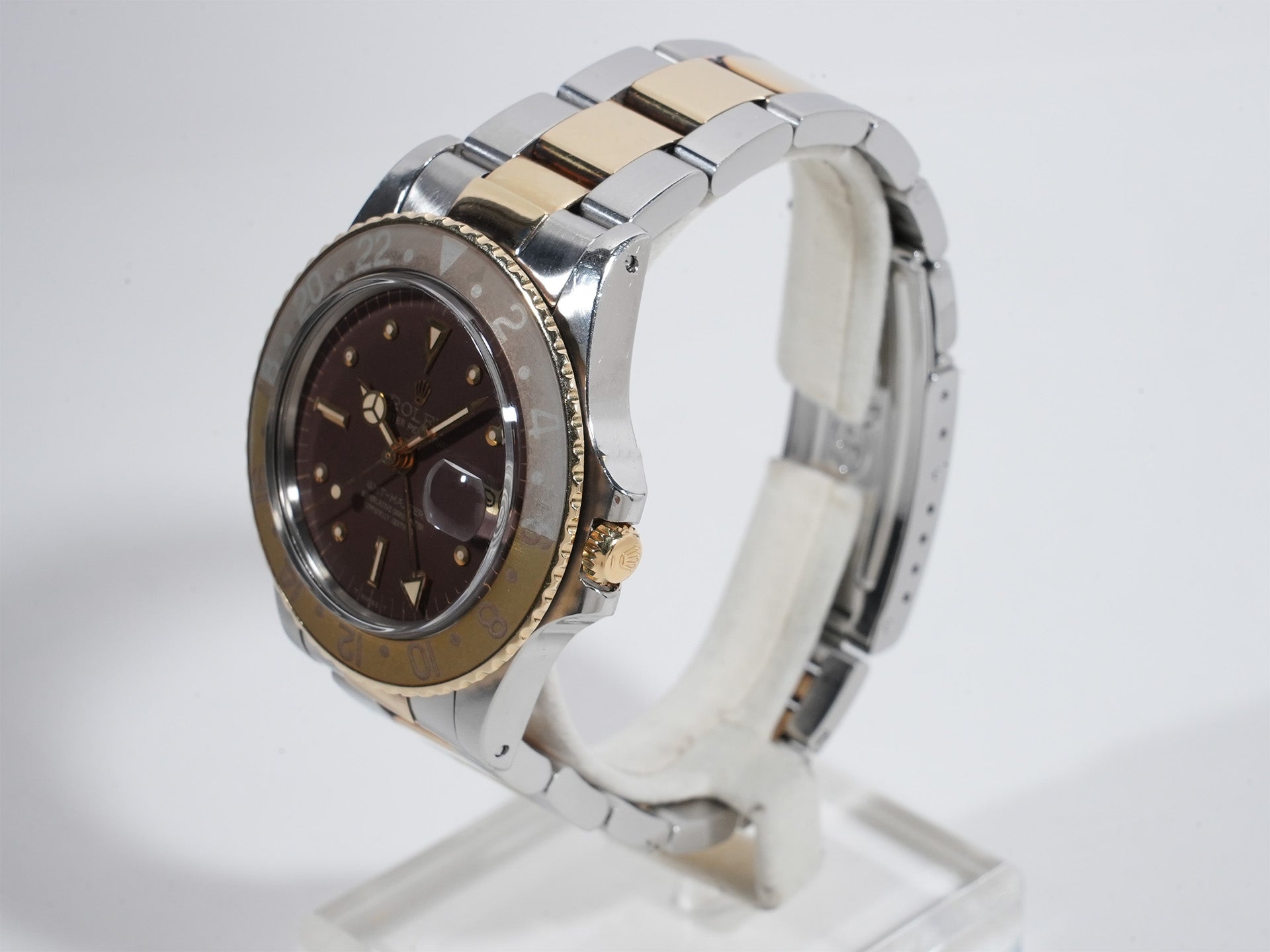 Rolex GMT Master Ref.1675/3 SS/YG Brown Dial Oyster Bracelet Used ieatq22r