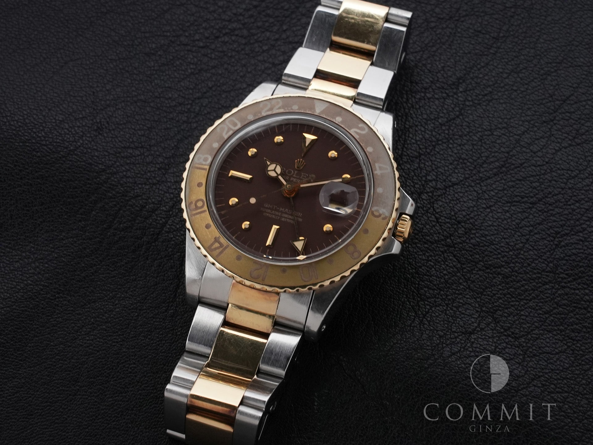 Rolex GMT Master Ref.1675/3 SS/YG Brown Dial Oyster Bracelet Used ieatq22r