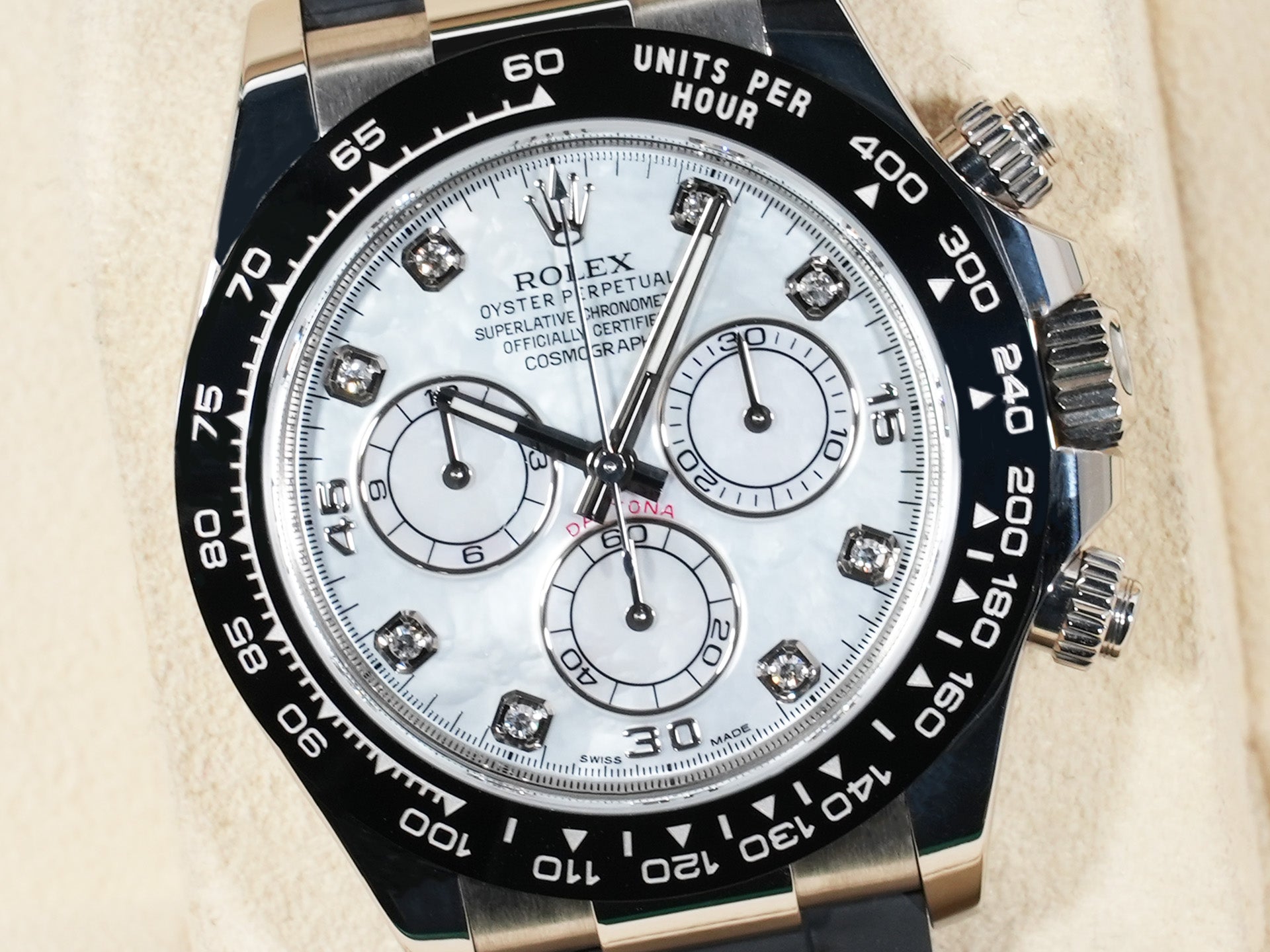 Rolex Daytona Ref.116519LNNG 18KWG White Shell Dial Used zy5vrtsw