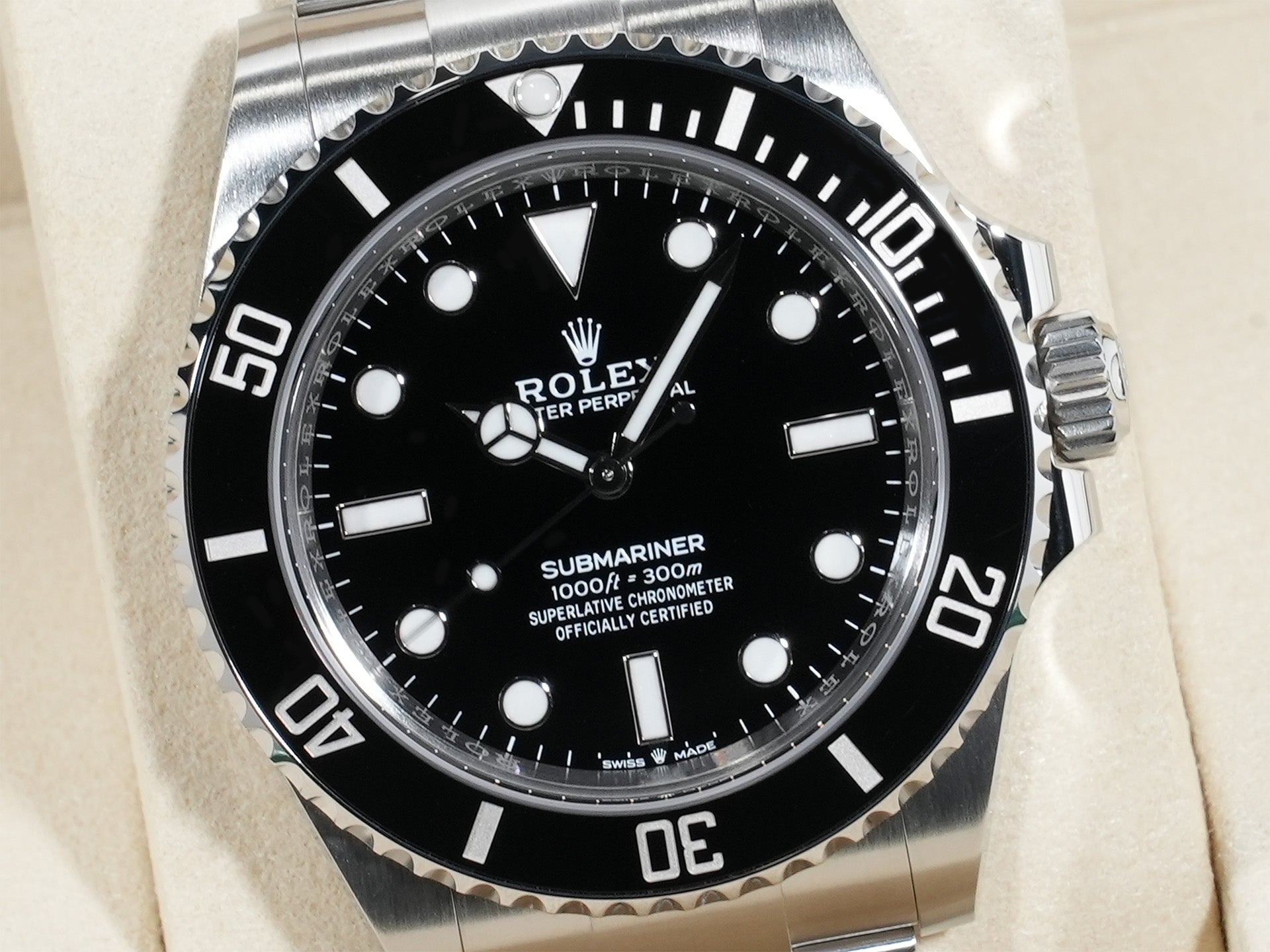 ロレックス サブマリーナー ノンデイト Ref.124060 ステンレススチール ブラック文字盤