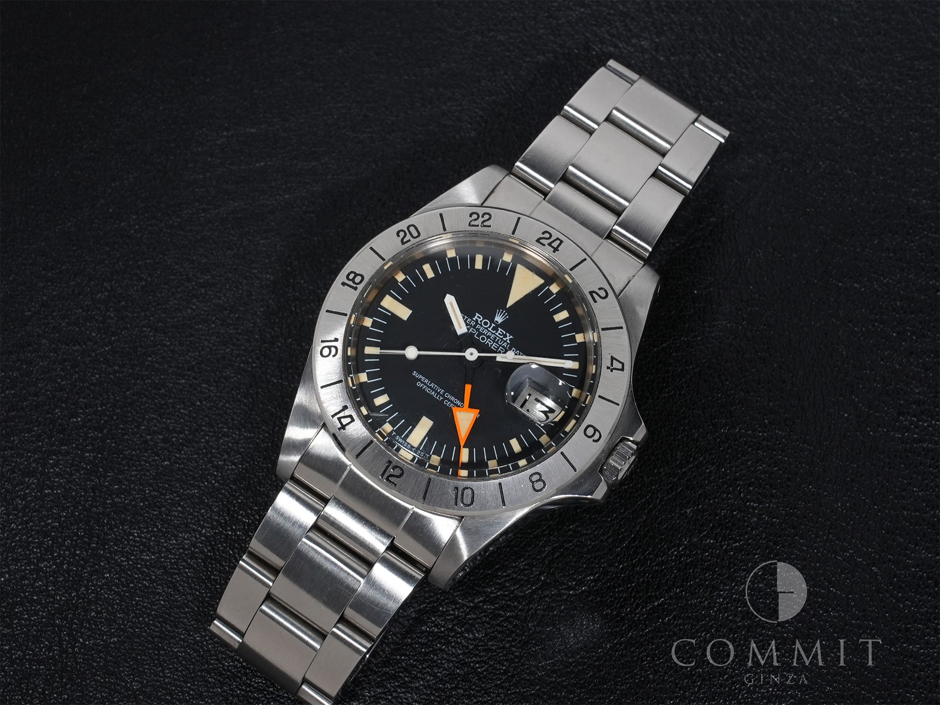 ロレックス エクスプローラーII Ref.1655 SS ブラック文字盤 中古 3fg5m5vt